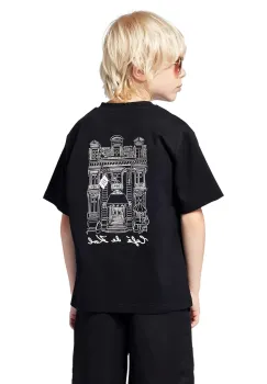 Karl Lagerfeld tricou de bumbac pentru copii culoarea negru, cu imprimeu, Z30440 imagine