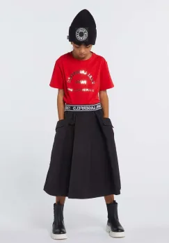 Karl Lagerfeld tricou de bumbac pentru copii culoarea rosu, Z30205 imagine
