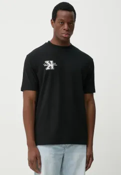 Karl Lagerfeld tricou din bumbac barbati, culoarea negru, cu imprimeu, 552221.755148 imagine