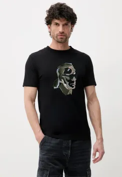Karl Lagerfeld tricou din bumbac barbati, culoarea negru, cu imprimeu, 552241.755067 imagine