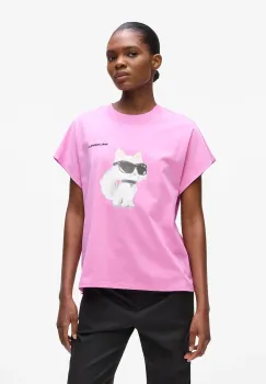 Karl Lagerfeld tricou din bumbac culoarea alb, A2W17115 imagine