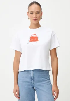 Karl Lagerfeld tricou din bumbac culoarea alb, B1W17026 imagine