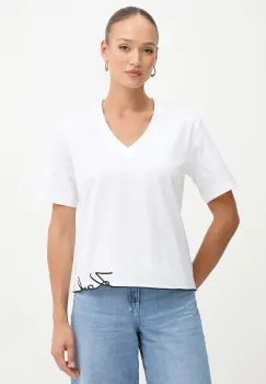 Karl Lagerfeld tricou din bumbac culoarea alb, B1W17031 imagine