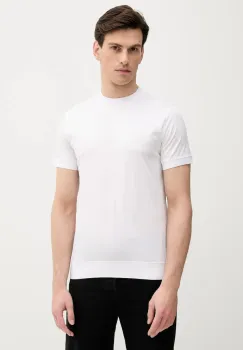 Karl Lagerfeld tricou din bumbac culoarea alb, uni, 553200.755000 imagine
