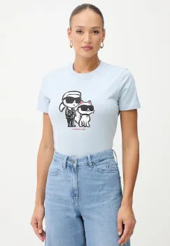 Karl Lagerfeld tricou din bumbac culoarea bej, A1W17129 imagine