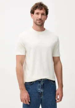 Karl Lagerfeld tricou din bumbac culoarea bej, cu imprimeu, 554225.755036 imagine