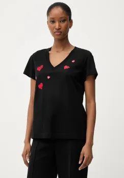 Karl Lagerfeld tricou din bumbac culoarea negru, A3W17017 imagine
