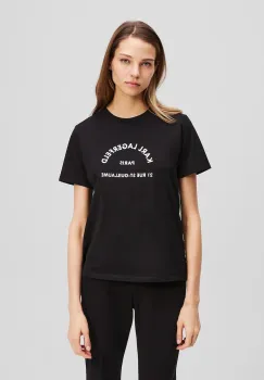 Karl Lagerfeld tricou din bumbac culoarea negru, A3W17105 imagine