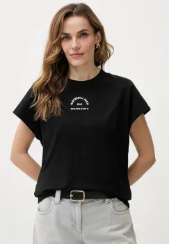 Karl Lagerfeld tricou din bumbac culoarea negru, B1W17032 imagine