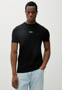 Karl Lagerfeld tricou din bumbac culoarea negru, cu imprimeu, 552224.755031 imagine