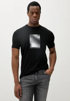 Karl Lagerfeld tricou din bumbac culoarea negru, cu imprimeu, 552224.755038 imagine
