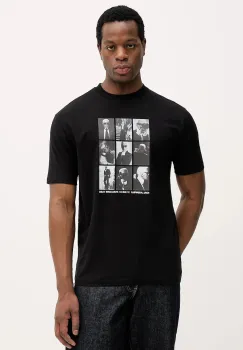 Karl Lagerfeld tricou din bumbac culoarea negru, cu imprimeu, 561225.755149 imagine