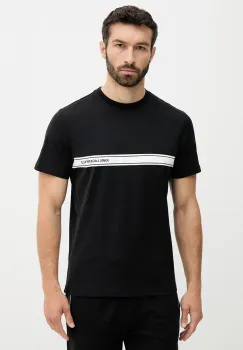 Karl Lagerfeld tricou din bumbac culoarea negru, cu imprimeu, A3M46001 imagine