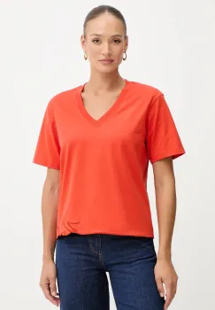 Karl Lagerfeld tricou din bumbac culoarea portocaliu, B1W17031 imagine