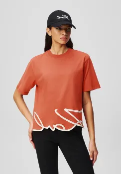 Karl Lagerfeld tricou din bumbac culoarea rosu, A1W17013 imagine