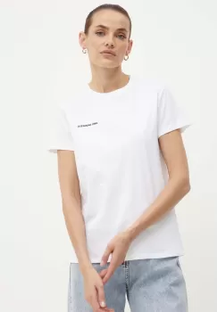 Karl Lagerfeld tricou din bumbac femei, culoarea alb, 245W1714 imagine