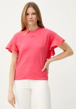 Karl Lagerfeld tricou din bumbac femei, culoarea rosu, A2W17063 imagine