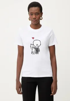 Karl Lagerfeld tricou din bumbac IKON culoarea alb, B1W17038 imagine