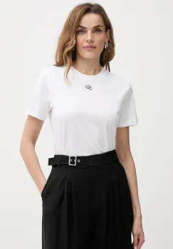 Karl Lagerfeld tricou din bumbac KL ESSENTIAL culoarea alb, B1W17091 imagine