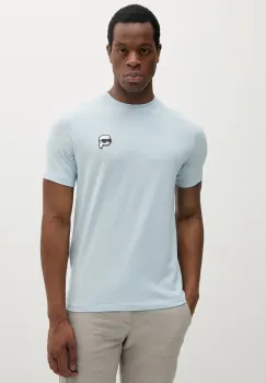 Karl Lagerfeld tricou din bumbac uni, 552224.755710 imagine