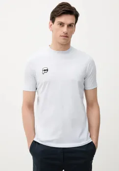 Karl Lagerfeld tricou din bumbac uni, 553224.755710 imagine