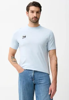 Karl Lagerfeld tricou din bumbac uni, 561224.755710 imagine