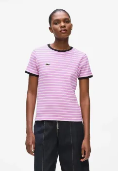 Karl Lagerfeld tricou IKON culoarea violet, A4W17060 imagine