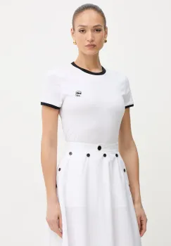 Karl Lagerfeld tricou pentru femei, din bumbac IKON imagine