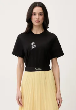 Karl Lagerfeld tricou pentru femei, din bumbac IKON imagine