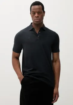 Karl Lagerfeld tricou polo culoarea bleumarin, uni, 552221.745750 imagine