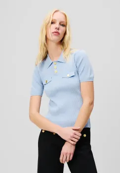 Karl Lagerfeld tricou polo femei, A2W18027 imagine