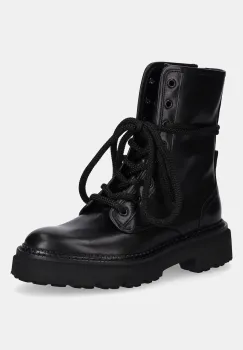 Kennel & Schmenger cizme de piele Jacy culoarea negru, cu toc plat, 61-38140.420 imagine