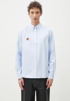 Kenzo camasa din bumbac barbati, cu guler button-down, relaxed, FF55CH4109LO.64 imagine