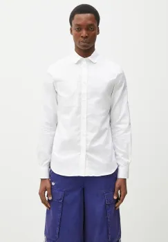 Kenzo camasa din bumbac barbati, culoarea alb, slim, FF55CH2029JA.01 imagine