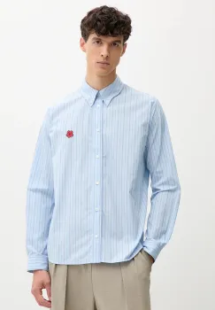 Kenzo camasa din bumbac cu guler clasic, relaxed, FF65CH4109LD imagine