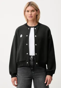 Kenzo geaca bomber culoarea negru, de tranzitie, oversize, FF62BL5514MK imagine