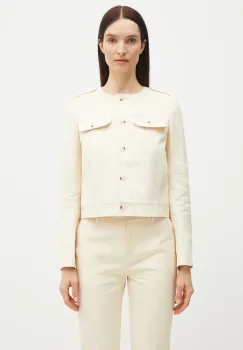 Kenzo geaca din amestec de in culoarea bej, de tranzitie, FF52VE2579GA.04 imagine