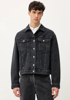 Kenzo geaca jeans culoarea negru, de tranzitie, FF65DV3026C4 imagine