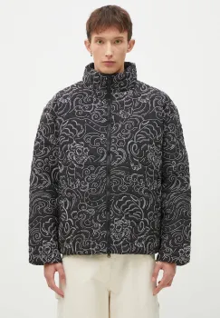 Kenzo geaca Star Tiger Down Jacket barbati, culoarea negru, de iarna, FE65OU1439NN.99 imagine