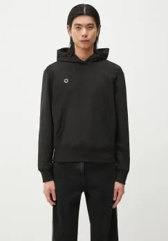 Kenzo hanorac de bumbac Boke Flower 2.0 barbati, culoarea negru, cu gluga, uni, FF55SW2554MC.99J imagine