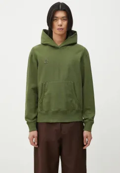 Kenzo hanorac de bumbac Boke Flower 2.0 barbati, culoarea verde, cu gluga, uni, FF55SW2554MC.50 imagine