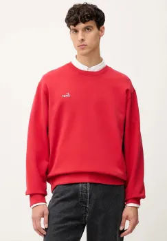 Kenzo hanorac de bumbac culoarea rosu, cu imprimeu, FF65SW2594MF imagine