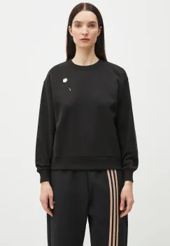 Kenzo hanorac de bumbac femei, culoarea negru, cu imprimeu, FF52SW1744MF.99J imagine