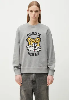 Kenzo hanorac de bumbac x Verdy culoarea gri, cu imprimeu, FF58SW2394MF.94 imagine