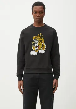 Kenzo hanorac de bumbac x Verdy culoarea negru, cu imprimeu, FF58SW2764MC.99J imagine