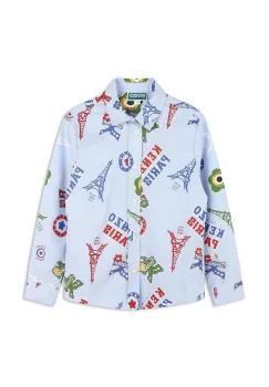 Kenzo Kids camasa de bumbac pentru copii K60806 imagine