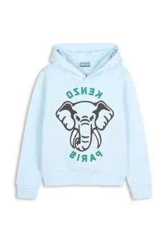 Kenzo Kids hanorac de bumbac pentru copii cu gluga, cu imprimeu, K61127 imagine