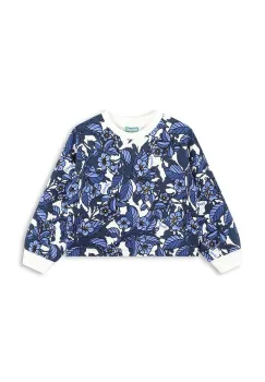 Kenzo Kids hanorac de bumbac pentru copii culoarea albastru marin, modelator, K60695 imagine