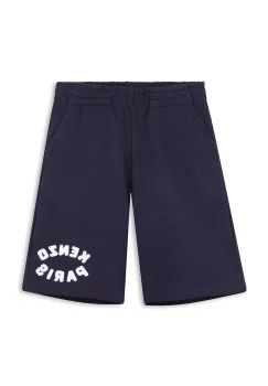 Kenzo Kids pantaloni scurti din bumbac pentru copii culoarea albastru marin, cu imprimeu, K61181 imagine