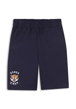 Kenzo Kids pantaloni scurti din bumbac pentru copii culoarea albastru marin, K61122 imagine